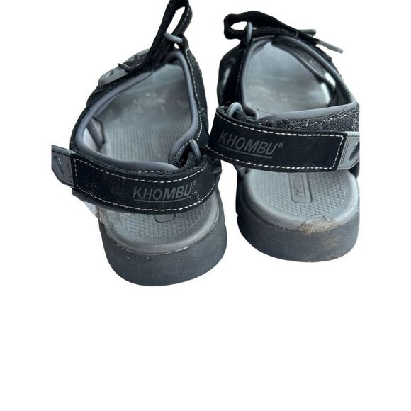 Khombu Women's Black Gray Adjustable Strap River Walk Hiking Sandals Size 9M - Picture 10 of 13